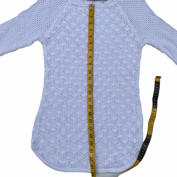 belldini White Crochet Sweater (SZ S) - Picture 6 of 8